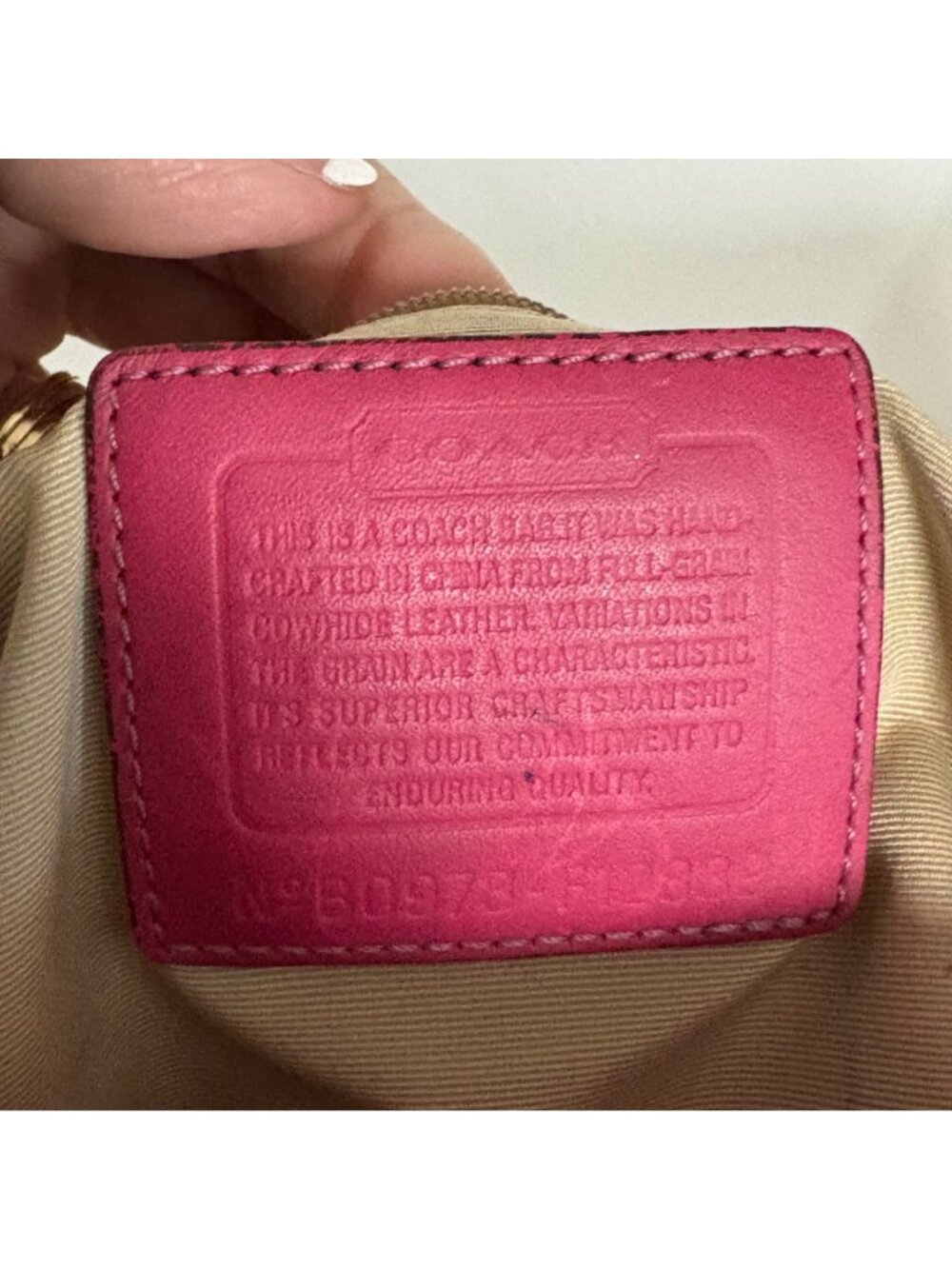 Coach Gallery Tote Pink Patent Leather Shoulder Purse F12869 Large Handbag - Picture 8 of 15